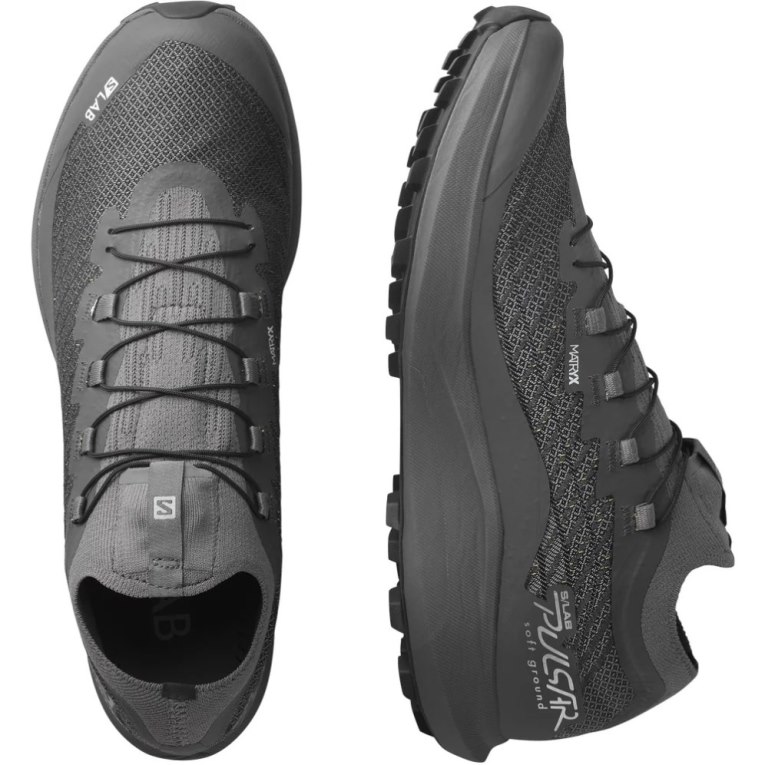 Black Salomon S/Lab Pulsar Soft Ground Women's Trail Running Shoes | IE ZG7839